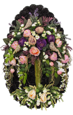 Т600 Венок Дерево с птичками