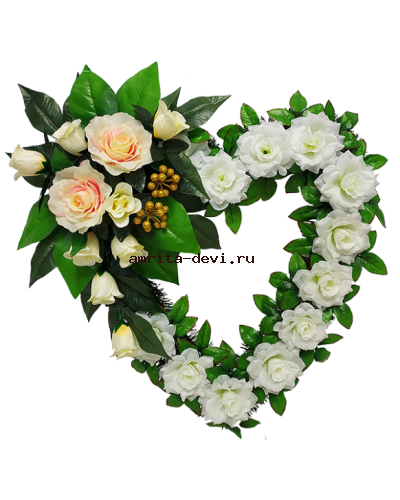 Венок сердце ПС03