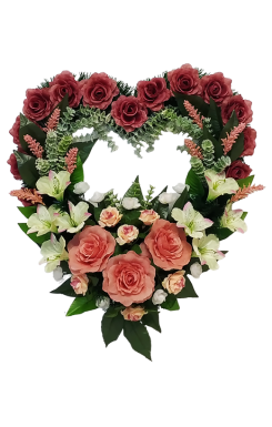 Венок сердце ПС09