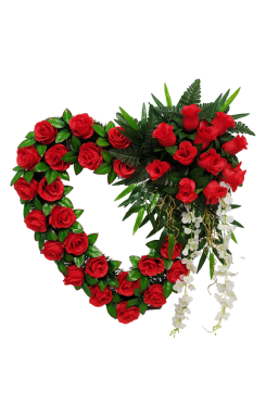 Венок сердце ПС10