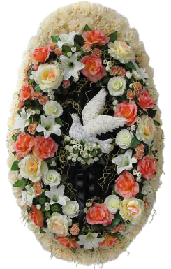 Л709 Венок Голубь в ажуре 