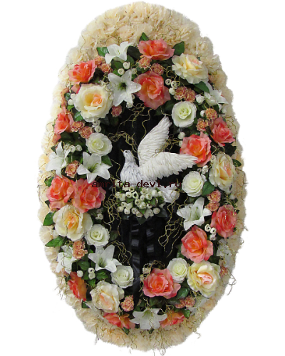 Венок Голубь в ажуре