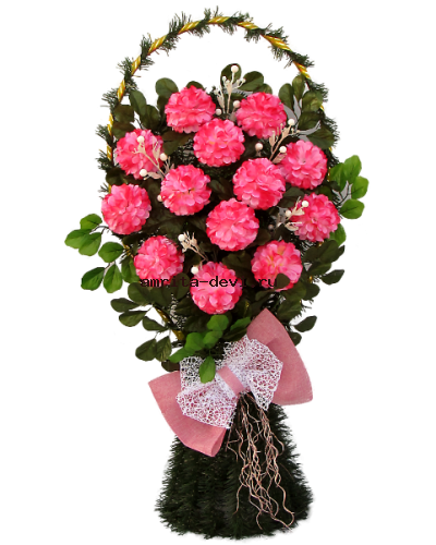 Корзина Капля средняя на розах